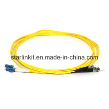 LC a St Duplex Cable de fibra óptica de un solo modo